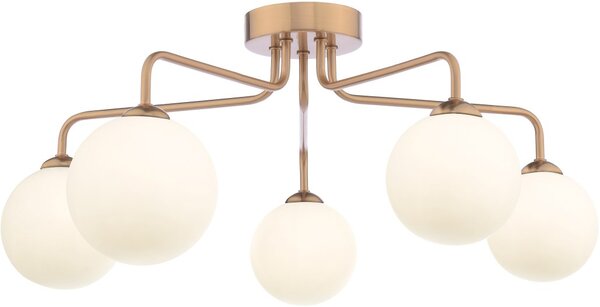 Dar Lighting modern mennyezeti lámpa feya antik bronz opál darfey0563-02