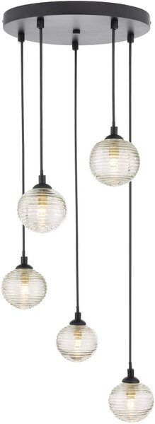 Dar Lighting modern függeszték federico fekete darfed0522-08