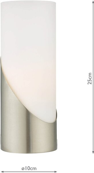 Dar Lighting modern asztali lámpa faris szatén nikkel darfar4246