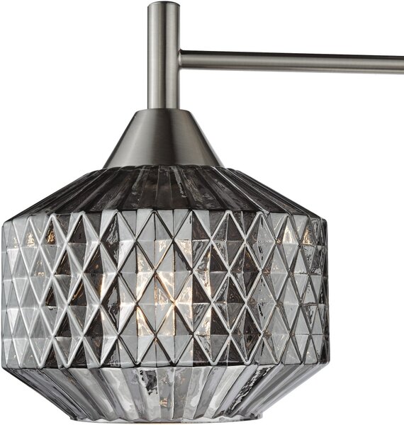 Dar Lighting glamour modern mennyezeti lámpa fabrienne szatén nikkel darfab5338