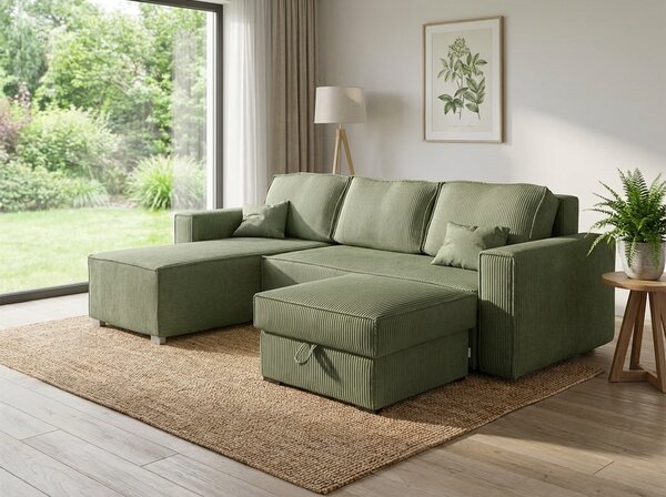 Taburet SMART COSARO tárolóhellyel 65x65 cm, mentás