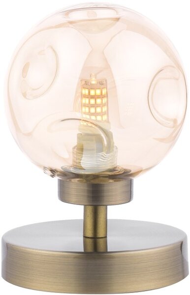 Dar Lighting modern asztali lámpa esben antik sárgaréz borostyán daresb4175-27