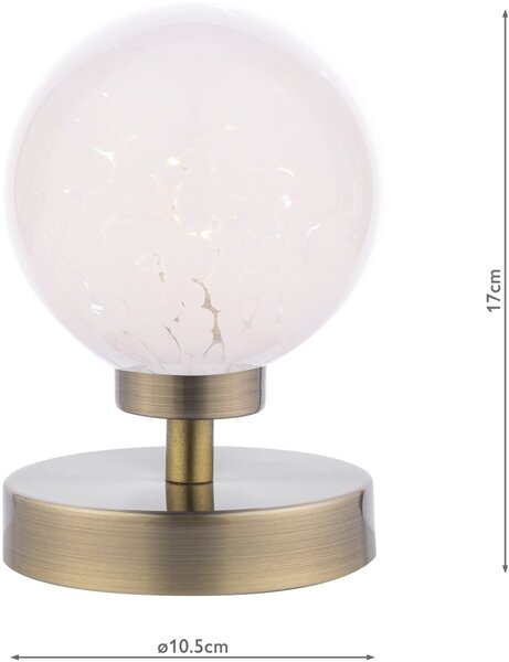 Dar Lighting modern asztali lámpa esben antik sárgaréz daresb4175-17