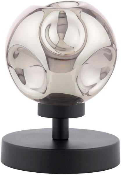 Dar Lighting modern asztali lámpa esben matt fekete füstös daresb4122-28