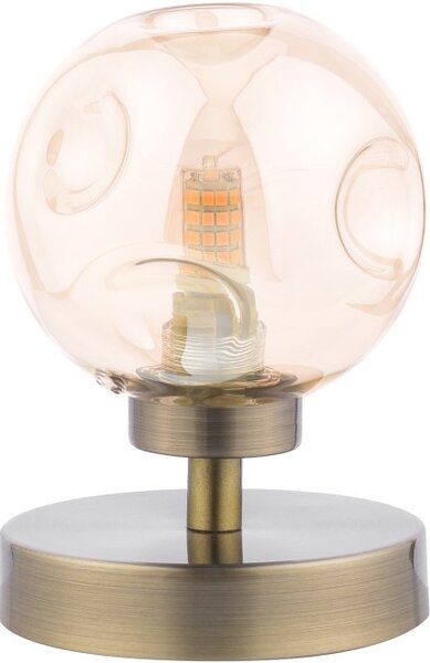 Dar Lighting modern asztali lámpa esben antik sárgaréz borostyán daresb4175-27