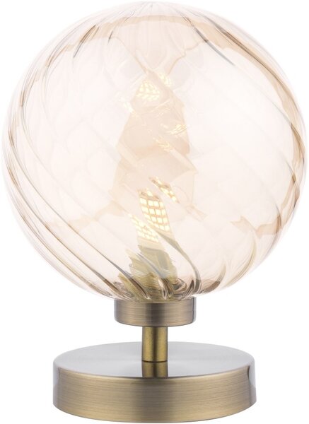 Dar Lighting modern asztali lámpa esben antik sárgaréz borostyán daresb4175-26