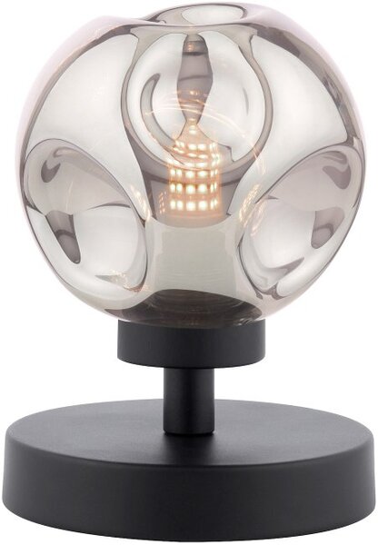 Dar Lighting modern asztali lámpa esben matt fekete füstös daresb4122-28