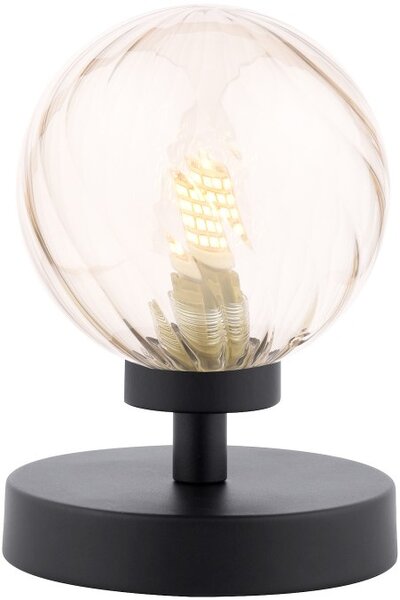 Dar Lighting modern asztali lámpa esben borostyán matt fekete daresb4122-25