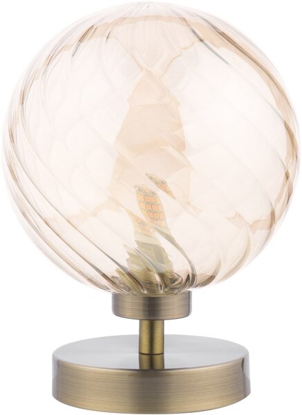 Dar Lighting modern asztali lámpa esben antik sárgaréz borostyán daresb4175-26