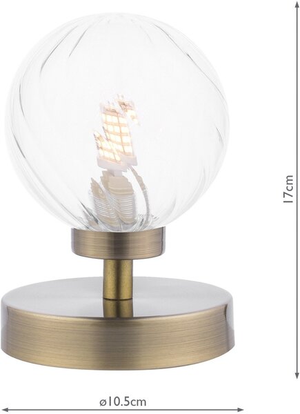 Dar Lighting modern asztali lámpa esben antik sárgaréz daresb4175-03