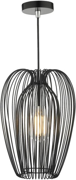 Dar Lighting modern függeszték ero króm matt fekete darero0122