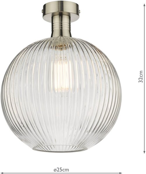 Dar Lighting modern mennyezeti lámpa emerson antik króm dareme4861-e02