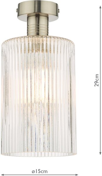 Dar Lighting glamour modern mennyezeti lámpa emerson antik króm dareme4861-e01