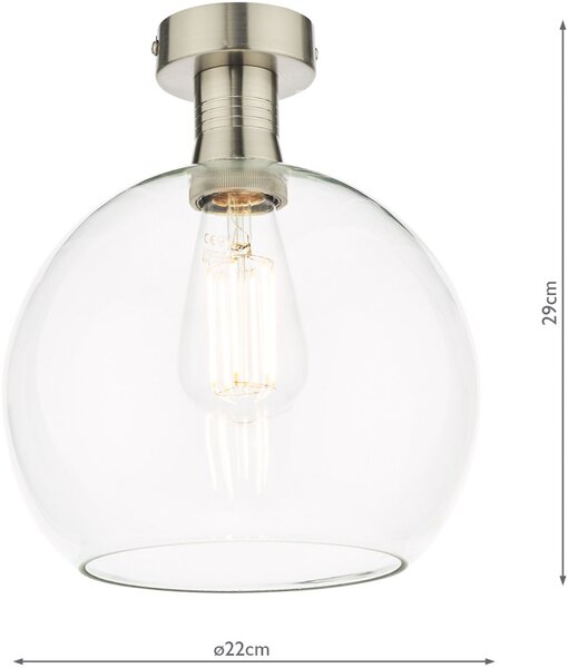 Dar Lighting modern mennyezeti lámpa emerson antik króm dareme4861-e03