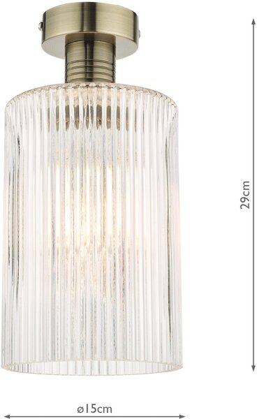 Dar Lighting modern mennyezeti lámpa emerson antik sárgaréz dareme4875-e01