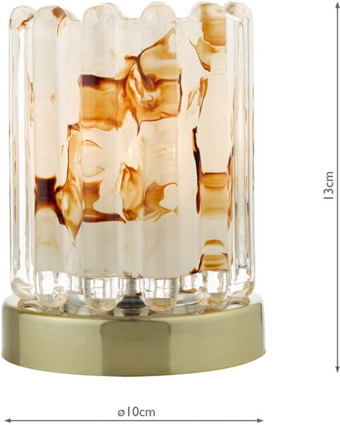 Dar Lighting modern asztali lámpa elf antik sárgaréz darelf4175