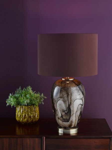 Dar Lighting glamour modern asztali lámpa egas barna darega4229