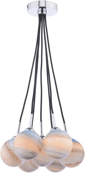 Dar Lighting modern függeszték elpis csiszolt króm darelp342-07l