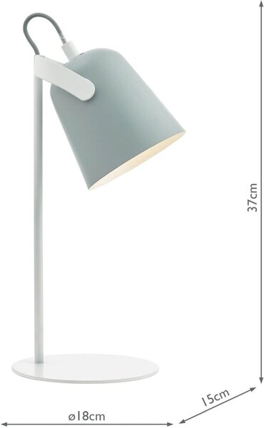 Dar Lighting modern skandináv asztali lámpa effie szürke dareff4139