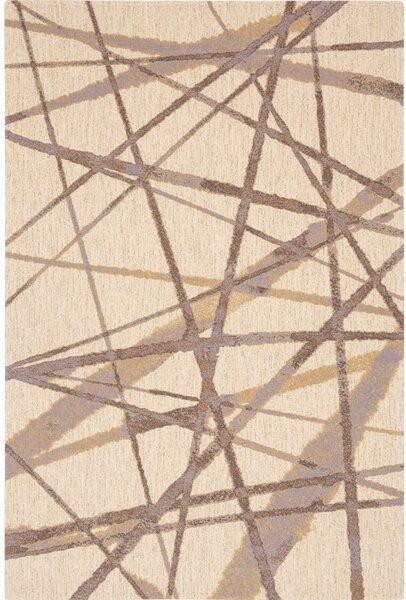Bézs gyapjú szőnyeg 200x300 cm Sticks – Agnella