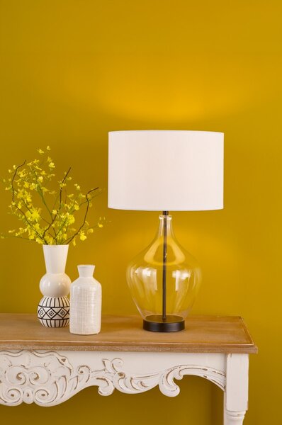 Dar Lighting modern asztali lámpa drago fekete dardra4222