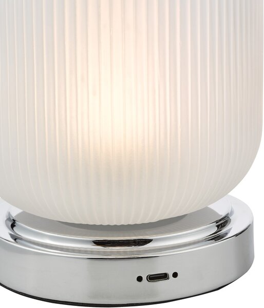 Dar Lighting modern asztali lámpa echo csiszolt króm darech4150