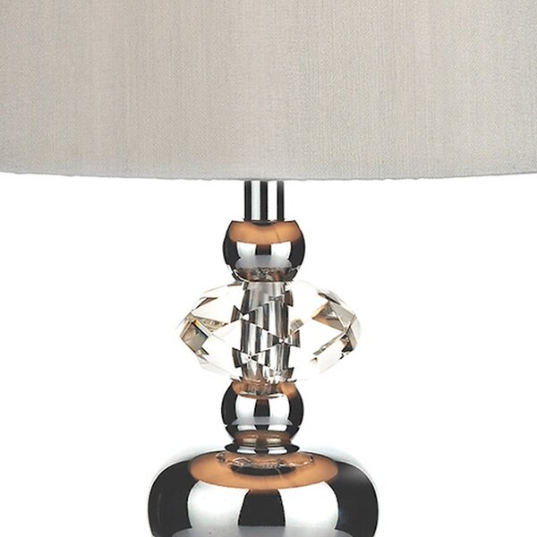 Dar Lighting glamour modern asztali lámpa edith csiszolt króm daredi4150