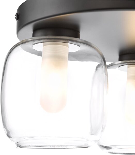 Dar Lighting modern mennyezeti lámpa edaline matt fekete dareda5322
