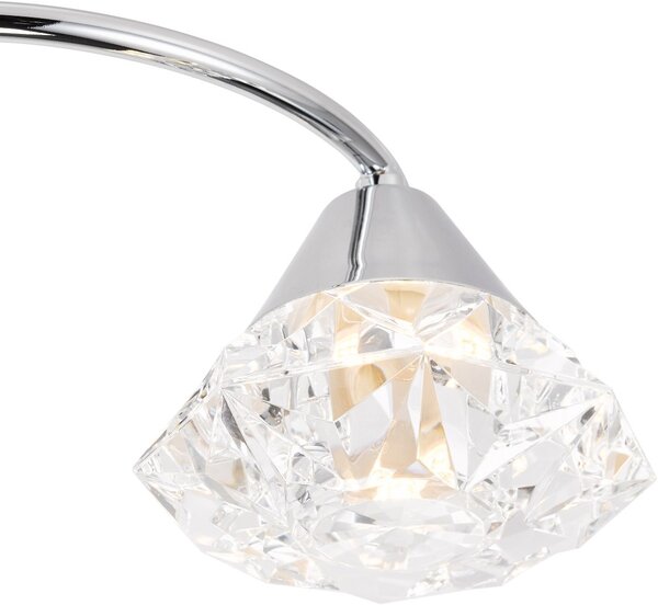 Dar Lighting glamour modern mennyezeti lámpa dilys csiszolt króm dardil5350