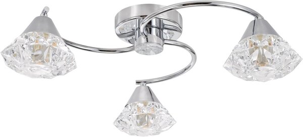 Dar Lighting glamour modern mennyezeti lámpa dilys csiszolt króm dardil5350