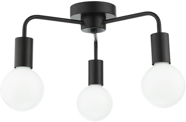 Dar Lighting modern mennyezeti lámpa dena matt fekete darden5322