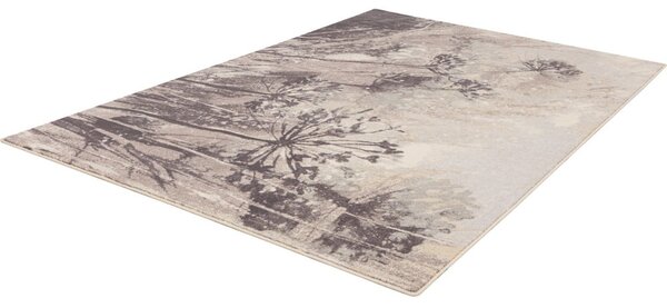 Szürke-krémszínű gyapjú szőnyeg 133x180 cm Lissey – Agnella