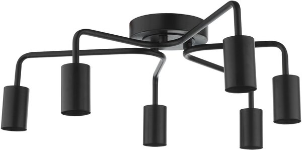 Dar Lighting modern mennyezeti lámpa dena matt fekete darden0622