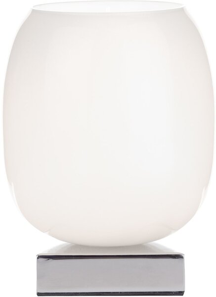Dar Lighting modern asztali lámpa dino fehér csiszolt króm dardin412