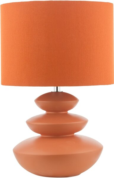 Dar Lighting modern asztali lámpa discus narancs dardis4211