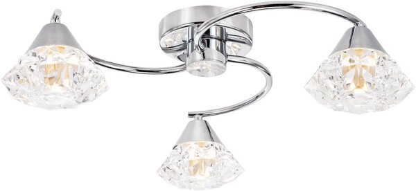 Dar Lighting glamour modern mennyezeti lámpa dilys csiszolt króm dardil5350