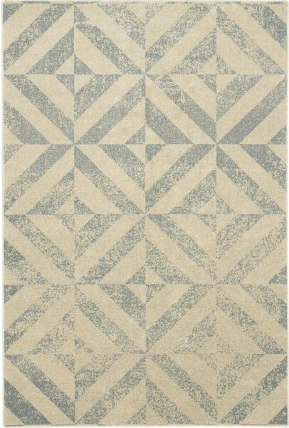 Bézs gyapjú szőnyeg 160x240 cm Tile – Agnella