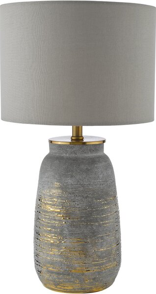 Dar Lighting glamour modern asztali lámpa creon antik sárgaréz szürke darcre4239