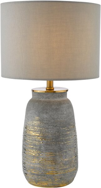 Dar Lighting glamour modern asztali lámpa creon antik sárgaréz szürke darcre4239
