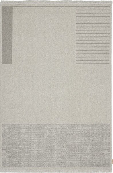 Világosszürke gyapjú szőnyeg 133x190 cm Nizer – Agnella