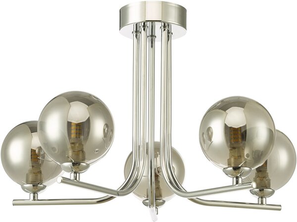 Dar Lighting modern mennyezeti lámpa cradle csiszolt króm darcra5450-01