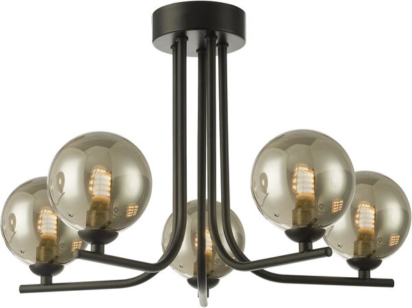 Dar Lighting modern mennyezeti lámpa cradle fekete darcra5422-01