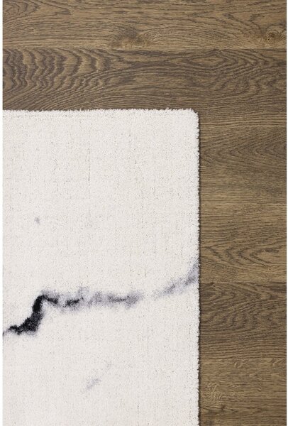 Krémszínű gyapjú szőnyeg 160x240 cm Marble – Agnella