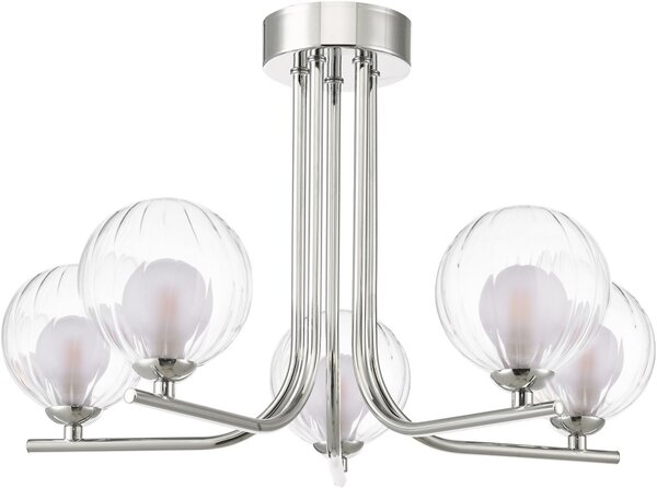 Dar Lighting modern mennyezeti lámpa cradle csiszolt króm darcra5450-20