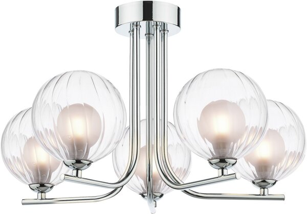 Dar Lighting modern mennyezeti lámpa cradle csiszolt króm darcra5450-20