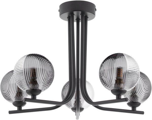 Dar Lighting modern mennyezeti lámpa cradle matt fekete darcra5422-18
