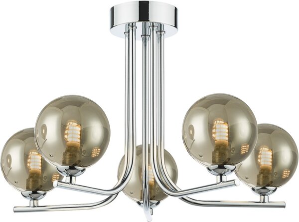 Dar Lighting modern mennyezeti lámpa cradle csiszolt króm darcra5450-01