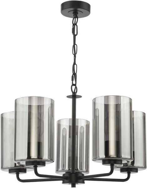 Dar Lighting modern csillár daylin fekete füstös darday0522