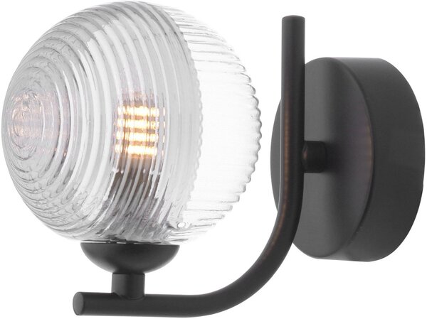 Dar Lighting modern fali lámpa cradle matt fekete darcra0722-18