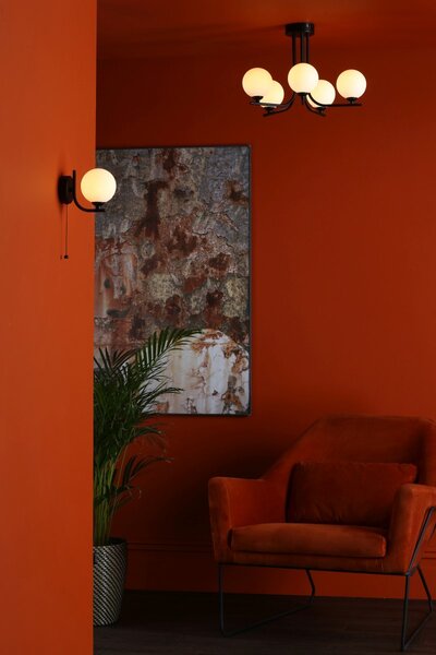 Dar Lighting modern mennyezeti lámpa cradle fekete darcra5422-02